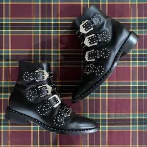 Givenchy Elegant Studded Buckle Ankle Boots 9.5